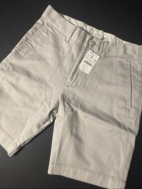 J. Crew boys Flat Front Chino Shorts in khaki